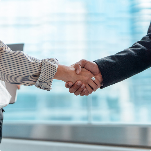 Healthcare handshake